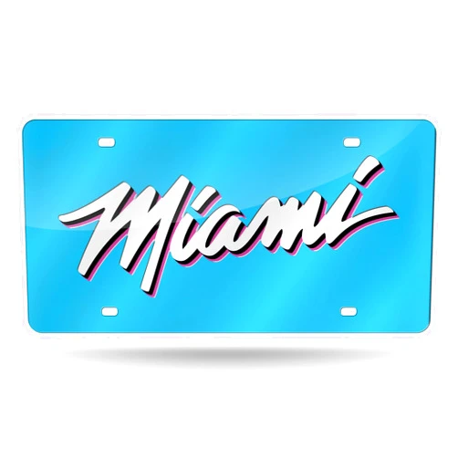 Rico Industries NBA Laser Inlaid Metal License Plate Tag