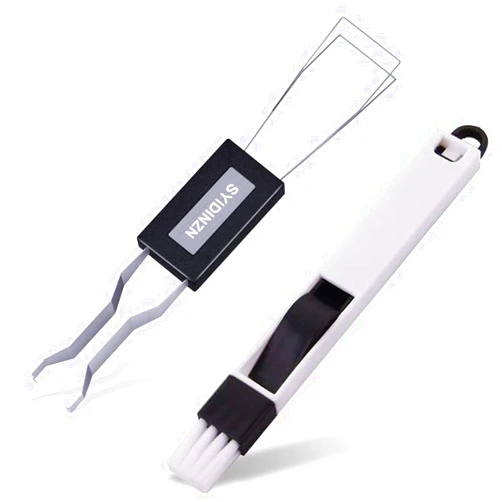 SAIYIDANZI Keycap Puller Keyboard Cleaner Tools Key Removal Tool Window Track Groove Cleaner Multipurpose Kitchen Door Hand-held Cleaning Tools Dustpan Brush