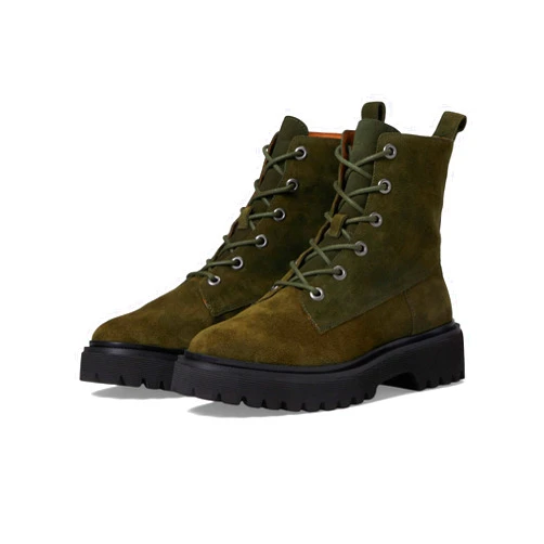 Madewell The Rayna Lace-Up Lugsole Boot in Suede