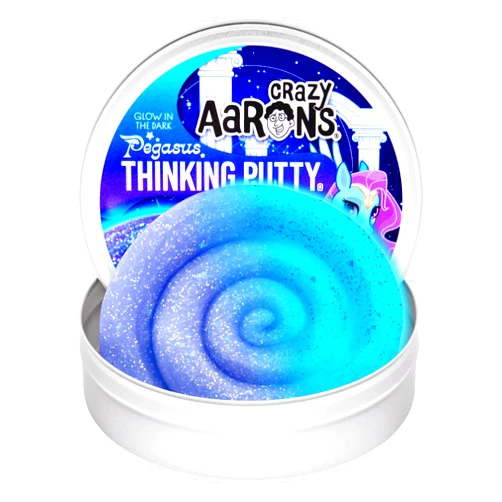 Crazy Aaron's Crazy Aaron’s 4” Glow in The Dark Pegasus Thinking Putty 90 Grams - Never Dries Out - Sensory Play Putty - Creative Toy for Kids and Adults - Crazy Aaron’s Thinking Putty® - Made in The USA