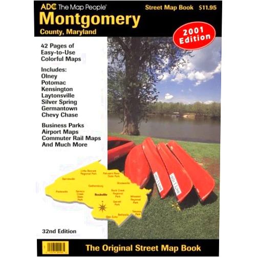 The Map People ADC Adcs Street Atlas of Montgomery Country Maryland