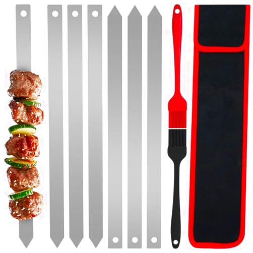 Generic BBQ Skewers Flat Wide,15.7