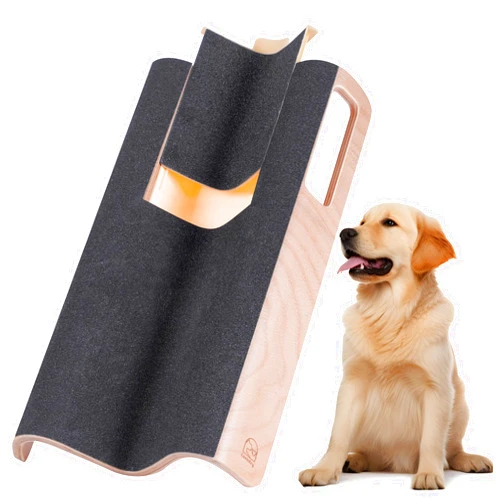 LovIntry M-Shaped Dog Scratch Pad for Nails with Treat Box, Dog Nail Scratch Board for Large Dogs, Dog Nail File Toy and Shorten Dog’s Side Nail Easier (with Treat Box, L)