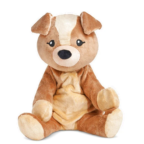 HUGIMALS 4.5 lb Heavy Cute Weighted Comfort Plush Large Unscented Self Care Stuffed Animal for All Ages - Kids, Teens and Adults (Charlie The Puppy)