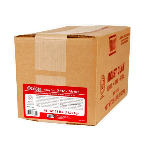AMACO AMA48653D Mexican Pottery Self-Hardening Clay, 25 lbs.