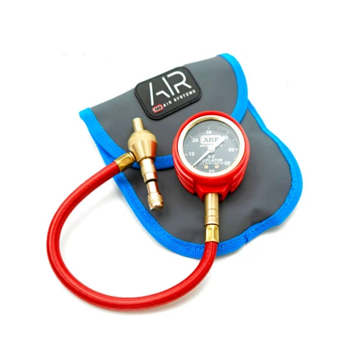 ARB ARB600 E-Z Deflator Kit 10-60 PSI 0-4 BAR Tire Pressure Gauge Rapid Air Down for Offroad Include Recovery Gear Pouch