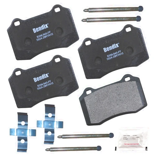 Bendix Priority1 CFM592A Semi-Metallic Rear Brake Pads for Select Models Cadillac CTS,STS,Chevrolet Camaro,SS,Chrysler 300,Dodge Challenger,Charger,Durango,Magnum,Ferrari F430,Jaguar S-Type,Super