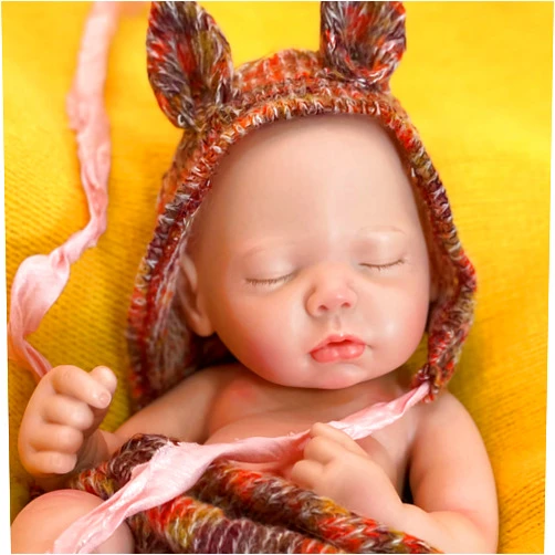 Aniiyy Silicone Reborn Baby Dolls 16 Inch Full Body Silicone Not Vinyl Realistic Baby Dolls Washable Soft Doll Girl for Kids