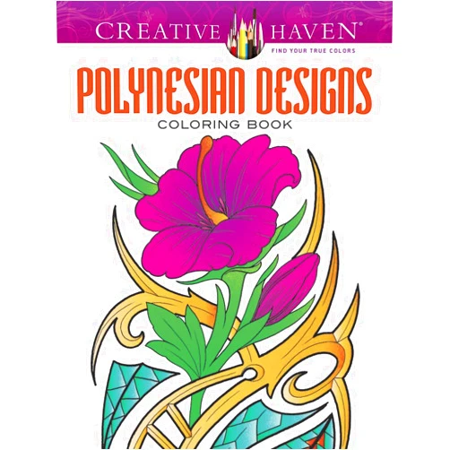 Erik Siuda Creative Haven Polynesian Designs Coloring Book (Adult Coloring)