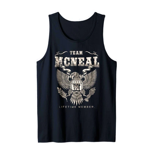 Team Mcneal Family Name Lifetime Member Tank Top