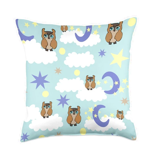 Emporium Rodinapalooza Hand-Drawn Unisex Baby Pillow | Gender-Neutral Nursery Decor Throw Pillow