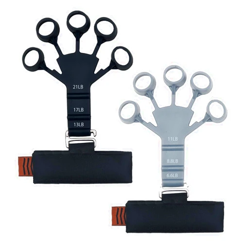 JADA Metal-Hook Gripster, 2PCS Upgraded Finger Strengthener, The Gripster Strength Trainer and Hand Exerciser, Gripster Forearm Trainer, Hand Gripper with 6 Resistance Levels