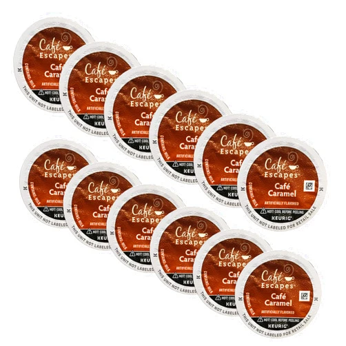 Café Escapes Cafe Escapes Keurig Brewed Cafe Caramel K-Cup Packs - 12 Count (Packaging May Vary)