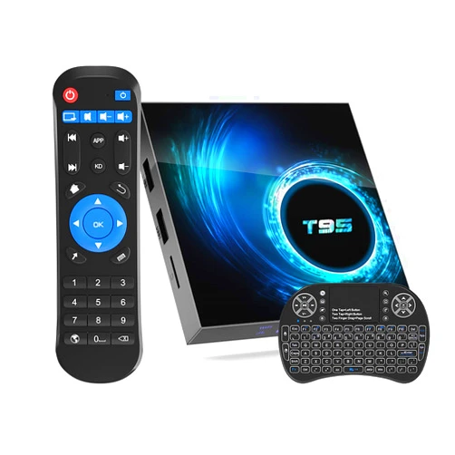 Sidiwen Android 10.0 TV Box,Allwinner H616 Quad-Core 4GB RAM 32GB ROM Android Stream TV Box with Mini Wireless Backlit Keyboard,Support Dual WiFi 2.4G/5G,BT 5.0,6K,Ultra HD,H.265,3D T95 Smart Media Player