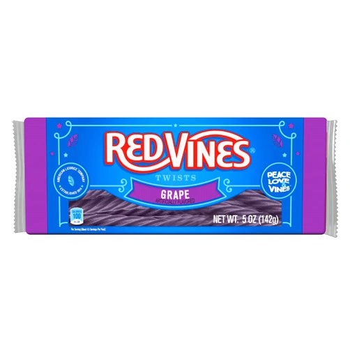 Red Vines Licorice, Grape Flavor Twists, Soft & Chewy Candy, 5oz Trays (12 pack)