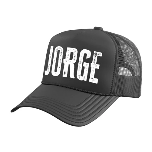 Birthday Quotes And Names Jorge Jorge Personalized Name Retro Jorge Birthday Quote Trucker Hat with Adjustable Mesh Back