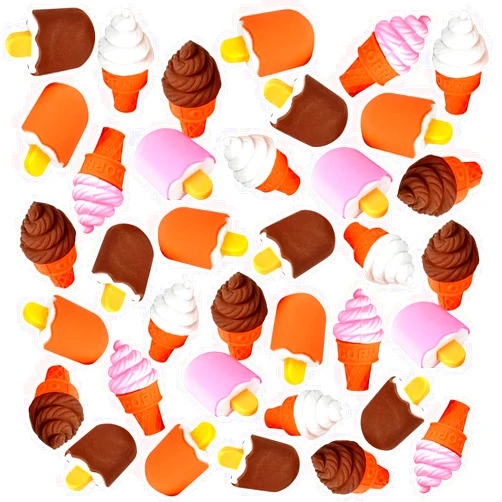 ArtCreativity Ice Cream Erasers for Kids, Set of 48, Cone and Popsicle Erasers with Removable Parts, Back to School Supplies for Boys and Girls, Ice Cream Party Favors and Goodie Bag Fillers