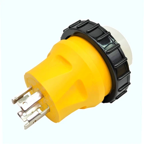 Parkworld 692118 RV Marine Power Generator Adapter Generator 30A L14-30P Male to Marine 50A SS2-50R Female with Locking Ring