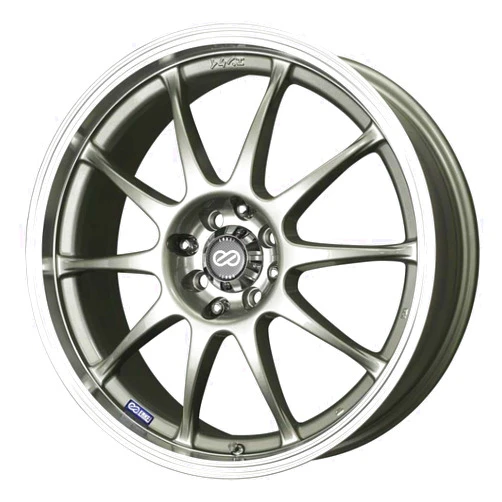 Enkei J10 15X6.5 4X100/114.3 38Mm Offset 72.62Mm Bore Dia Silver W/Machined Lip Wheel(409-565-01Sp)