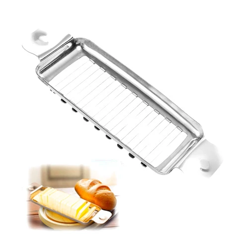 Laueob Butter Slicer,Butter Cutter,Butter Slicer Cutter,Butter Cutter Slicer Single Stick,With Ergonomic Handle,Butter Slicers for Butter Squares Suitable for Butter,Block Cheese,Fruit Baking