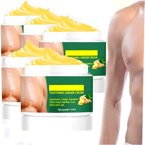 Lotifie SoliPac Gynecomastia Tightening Ginger Cream - 30ML Tightening Ginger Cream,Effectively Shrinks Men Chest Tightening Ginger Cream (5 PCS)