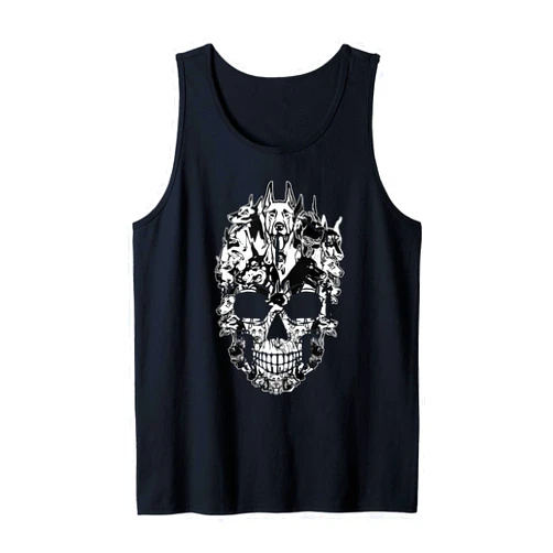 Doberman Dog Costume Lover Skull Gifts For Kids Clothes Best Tank Top
