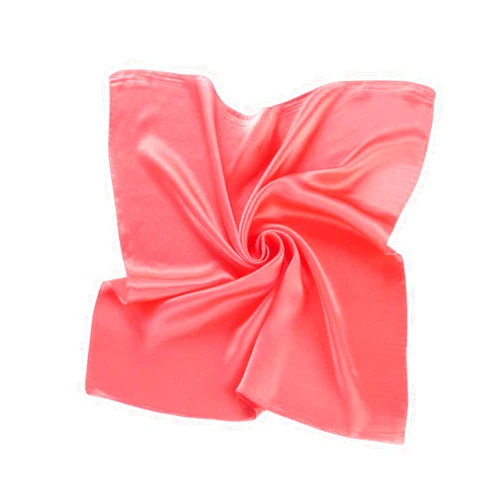 XINMELISHANG 52 x 52cm 100% Silk Women’s Neck Square Scarf Pure Color Neckerchief Headwrap