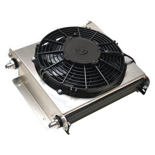 Derale 15870 Hyper-Cool Extreme Remote Mount Fluid Cooler , Black
