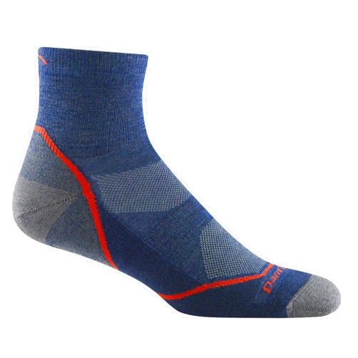 Darn Tough Vermont Darn Tough (Style 1991) Men's 1/4 Sock Lightweight with Cushion Hike Trek Sock