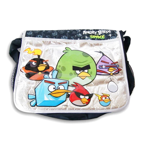 LLP Angry Birds Space Themed Shoulder Strap Messenger Bag for Books, Laptop, Office Work - 14'' L x 11.5'' H x 4'' D