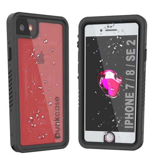 Punkcase for iPhone 8 Waterproof Case [Extreme Series] [Slim Fit] [IP68 Certified] [Shockproof] [Snowproof] Armor Cover W/Built in Screen Protector for iPhone 8 (4.7