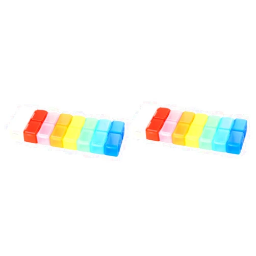Healifty 2 Sets Tablets Divider Pill Splitter Cutter Detachable Slicer