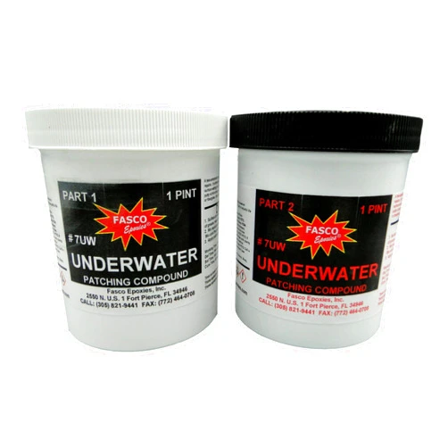 Fas Stone Underwater 7 Underwater Epoxy Patching Compound #7 Quart Kit
