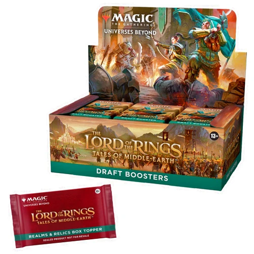 Magic: The Gathering The Lord of The Rings: Tales of Middle-Earth Draft Booster Box - 36 Packs + 1 Box Topper Card