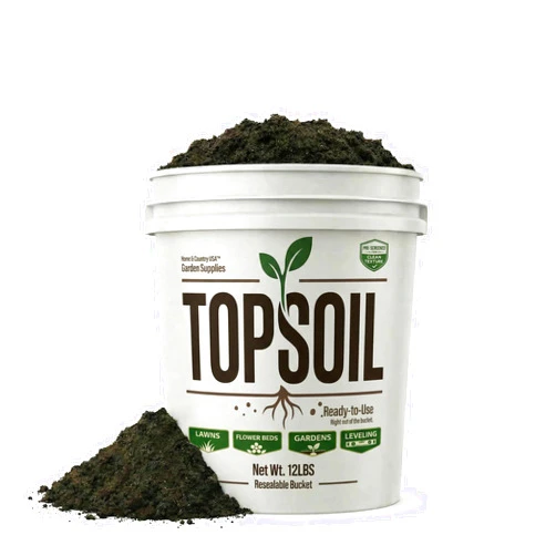 Home and Country USA All Purpose Top Soil Pail, Garden Potting Soil Indoor Plants Mix and Potting Soil Outdoor Plants, Versatile Potting Mix for Flowers Vegetables Shrubs and Landscaping (12 lb)