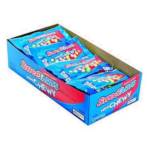 Sweetarts Mini Chewy Pouches, 24 Count (SUGAR CANDY - REGULAR SIZE)