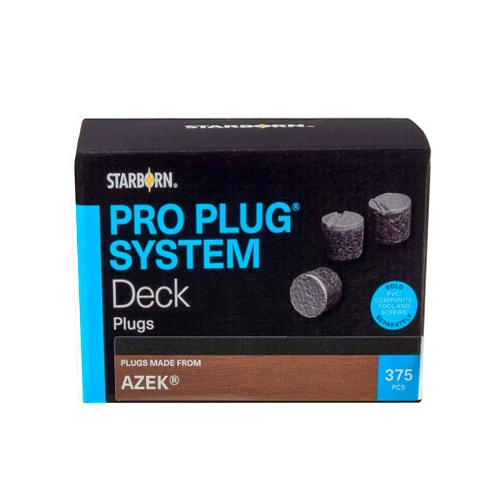Starborn Industries Starborn Pro Plugs for Azek Dark Hickory Decking - 375 Count