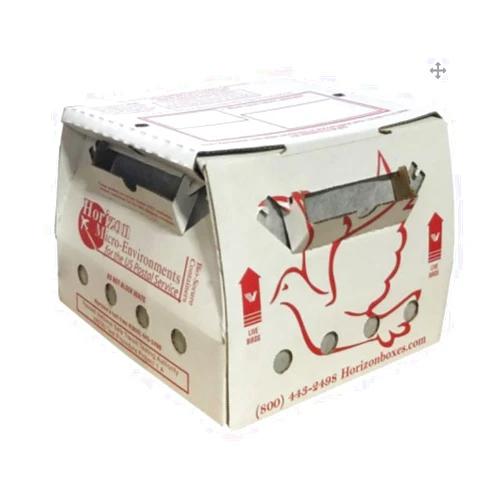 Horizon Micro-Environments Live Bird Shipping Boxes Chickens Poultry Gamefowl U.S.P.S. Approved *VENTED ECONOMY* Pack 1, HME46