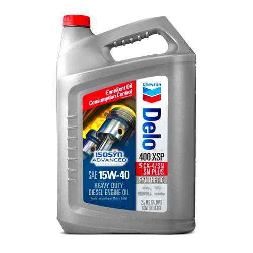 Chevron Delo 400 XSP Full Synthetic Diesel Motor Oil 15W40 2.5 gal, Pack of 1
