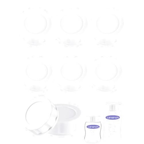 XUNICUTE Baby Bottle Caps Compatible with Lansinoh Bottles, Travel and Storage Bottle Lids Replacement, 8 Count