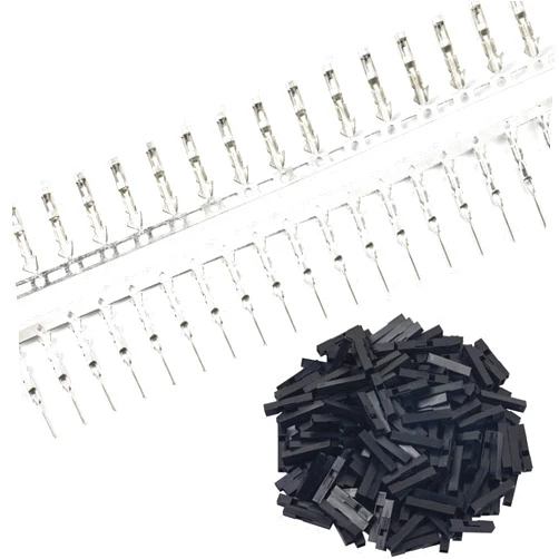 Naughtystarts 200pcs (100 Pairs) Male and Female Pin Connectors Kit 0.1