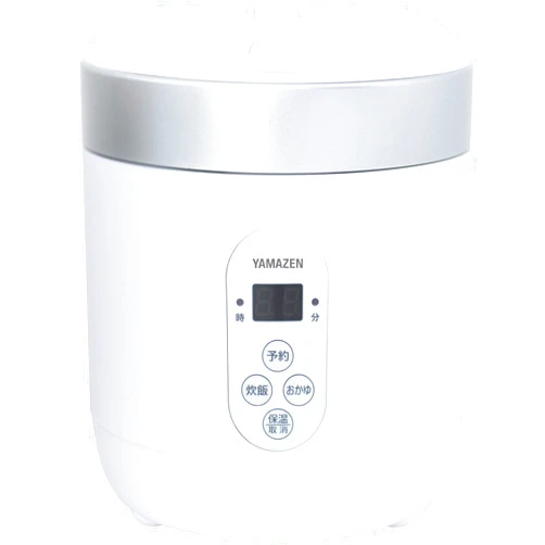 YAMAZEN [Yamazen] Rice cooker 0.5-1.5 go Microcomputer-type small mini rice cooker with rice cracker mode for warm living Reservation function White YJG-M150 (W) Japan Import
