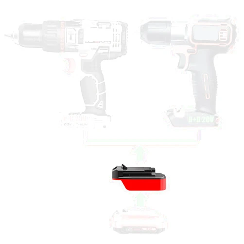 LQ-18RY 1x Adapter for Craftsman New 20v V20 Batteries - Compatible with Porter Cable 20v MAX Tools and Black&Decker 20v MAX Tools - Adapter Only