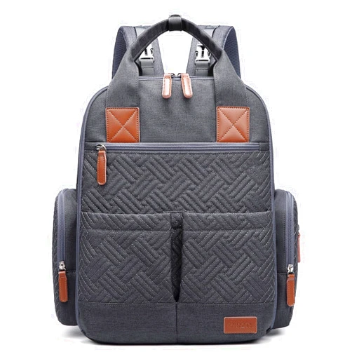 JOLLITO Baby Diaper Bag Backpack - Baby Bag for Boys & Girls - Large Travel Diaper Bags -Waterproof and Stylish - Baby Registry Search & Shower Gifτs Newborn Essentials & Items for Mom, Gray