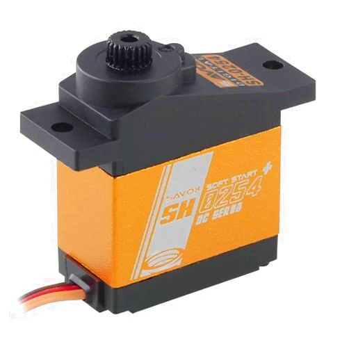 Savox SH-0254P Micro Digital Servo, 0.13sec / 54oz, Hobby RC Vehicle Servos, Plastic and Metal Gear, Ideal for Small Planes and 450 Size Helicopters