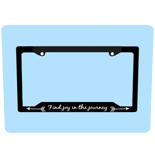 ZIMBRO License Plate Frame Homao Aluminum License Plate Frame Find Joy in The Journey License Plate Frame | Mountains Arrows Adventure License Plate Frame | Car Licenses Plate Covers Holders