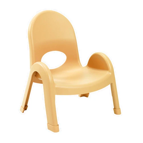 Children's Factory Angeles, AB7707NT, Value Stack 7”H Chair, Natural Tan, Kids Preschool Flexible Seating, Toddler Classroom or Homeschool Desk Chair, Daycare Furniture