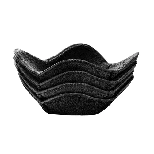 Sheff Microwave Bowl Cozy Huggers set of 4 – Durable and Reliable – For Hot and Cold Bowls, Plates and Dishes Bowl Holder for Microwave – Bowl Cozies Ideal Household Gift Store (Black)