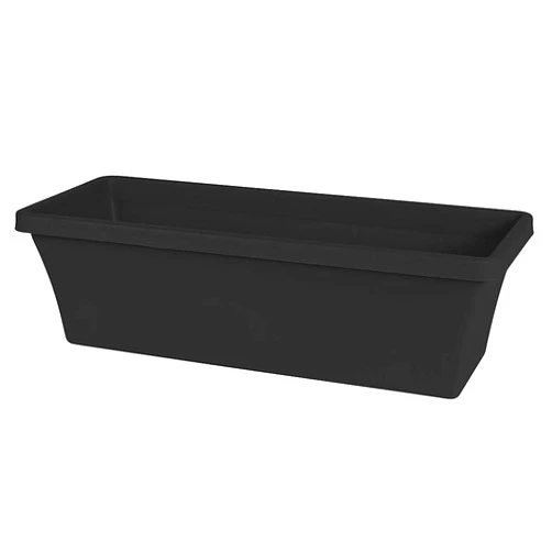 Bloem Living (#TRB2400) Window Box Planter, Black - 24