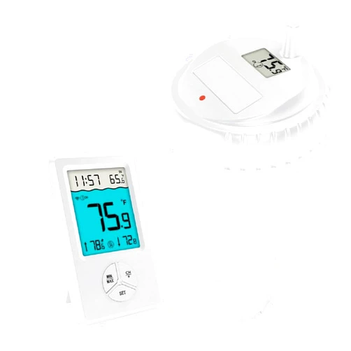 AIRAIN TECH Wireless Pool Thermometer Easy Read, Indoor Outdoor Floating Thermometer for Home Swimming Pool, Pond, Spas, Hot Tubs